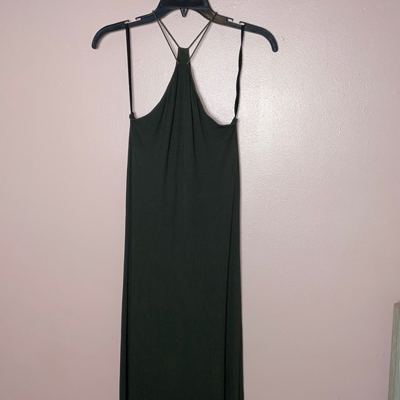 Enza Costa Faux Halter Ribbed Maxi Dress - Picture 2 of 7